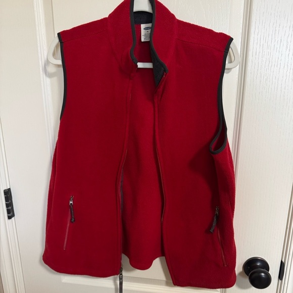 Old Navy Jackets & Blazers - Old Navy Scarlet Fleece Jacket (XL) – Cozy Zip‑Up Outerwear